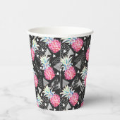 Gobelets En Papier Motif d'ananas triangle texturé (Droite)