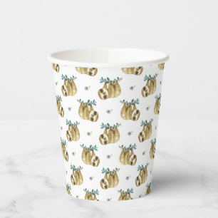 Gobelets En Papier Motif d'aquarelle à secteurs Cutie