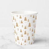 Gobelets En Papier Motif d'arbre de Noël (Gauche)