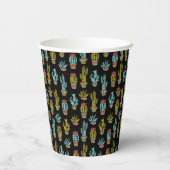 Gobelets En Papier Motif Dark Grunge Cactus (Verso)