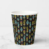 Gobelets En Papier Motif Dark Grunge Cactus (Recto)