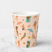 Gobelets En Papier Motif de bains de soleil de plage (Gauche)