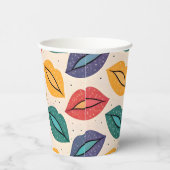 Gobelets En Papier Motif de baiser (Droite)