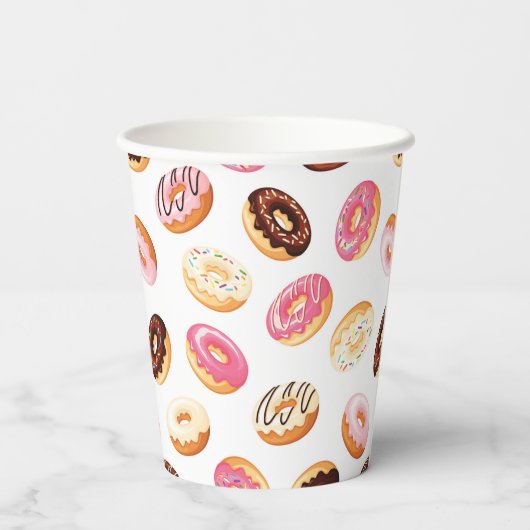 Gobelets En Papier Motif de beigne douce (Verso)