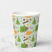 Gobelets En Papier Motif de camping (Recto)