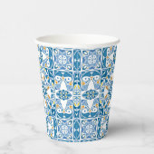 Gobelets En Papier Motif de carreaux portugais (Droite)