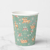 Gobelets En Papier Motif de cerfs à l'aquarelle (Droite)