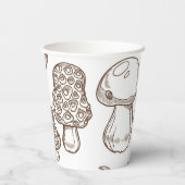 Gobelets En Papier Motif de champignons (Verso)