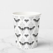 Gobelets En Papier Motif de chauve-souris noir moderne (Droite)