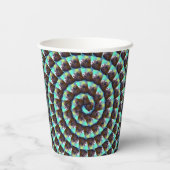 Gobelets En Papier Motif De Cochon De Guinée Brown Et Blanche Circula (Verso)