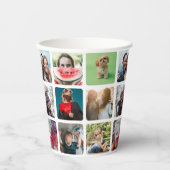 Gobelets En Papier Motif de collection photo de la fête moderne (Recto)