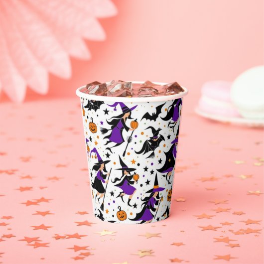 Gobelets En Papier Motif de compilation sorcière fou (Insitu)