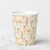 Gobelets En Papier Motif de cônes glacés (Verso)