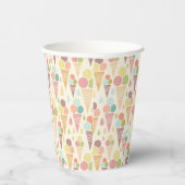 Gobelets En Papier Motif de cônes glacés (Droite)