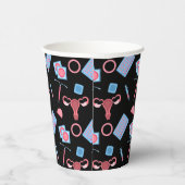 Gobelets En Papier Motif de contraception féministe (Droite)