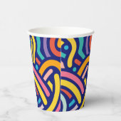 Gobelets En Papier Motif de couleur joyeux (Droite)