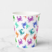 Gobelets En Papier Motif De Crabes (Droite)