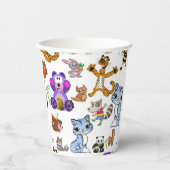 Gobelets En Papier Motif de dessin (Recto)