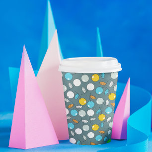 Gobelets En Papier Motif de dessin animé de fruit cerise
