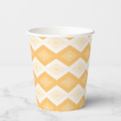 Gobelets En Papier Motif de diamant jaune (Verso)