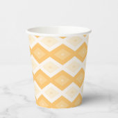 Gobelets En Papier Motif de diamant jaune (Gauche)