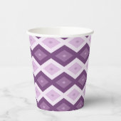 Gobelets En Papier Motif de diamant violet (Gauche)