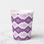Gobelets En Papier Motif de diamant violet (Droite)
