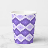 Gobelets En Papier Motif de diamant violet (Gauche)