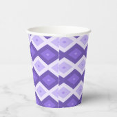 Gobelets En Papier Motif de diamant violet (Droite)