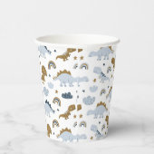 Gobelets En Papier Motif de dinosaure arc-en-ciel mignon (Droite)