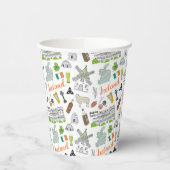 Gobelets En Papier Motif de Doodle Irlande (Gauche)