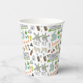Gobelets En Papier Motif de Doodle Irlande (Droite)