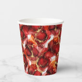 Gobelets En Papier Motif de feu rouge (Recto)