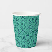 Gobelets En Papier Motif de feuille tropicale Monstera (Verso)