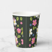 Gobelets En Papier motif de fleurs (Droite)