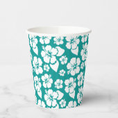 Gobelets En Papier Motif de fleurs d'Hibiscus hawaïen (Gauche)