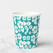 Gobelets En Papier Motif de fleurs d'Hibiscus hawaïen (Droite)