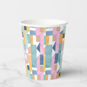 Gobelets En Papier Motif de forme d'aquarelle Abstraite (Droite)