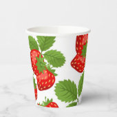Gobelets En Papier Motif de fraises (Gauche)