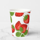 Gobelets En Papier Motif de fraises (Droite)