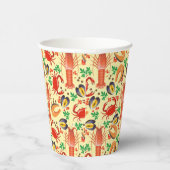 Gobelets En Papier Motif de fruits de mer (Droite)