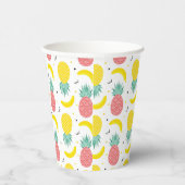 Gobelets En Papier Motif de fruits tropicaux colorés 2 (Droite)