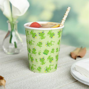 Gobelets En Papier Motif de grenouille, Grenouilles mignonnes, Grenou