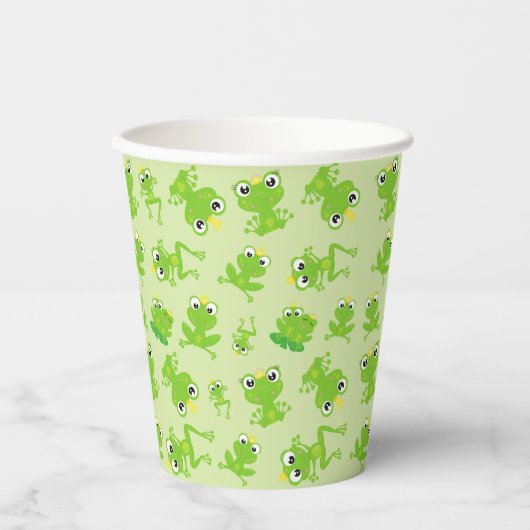 Gobelets En Papier Motif de grenouille, Grenouilles mignonnes, Grenou (Recto)