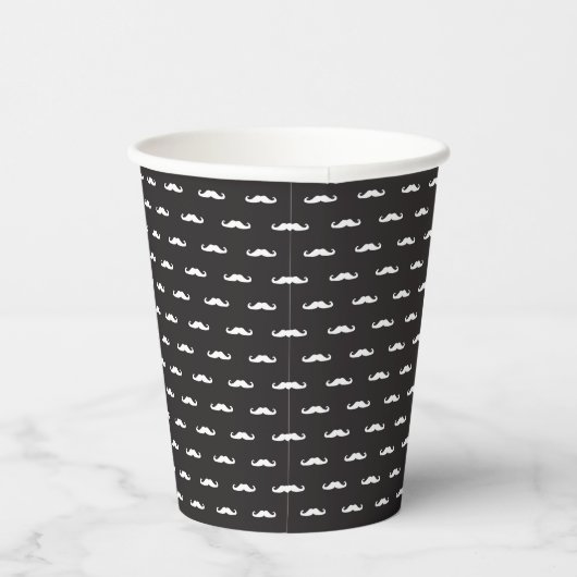 Gobelets En Papier Motif de hipsters de Moustache (Droite)