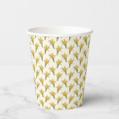 Gobelets En Papier Motif de jonquilles (Verso)