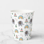 Gobelets En Papier Motif de jouets pour bébé mou (Verso)