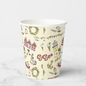 Gobelets En Papier Motif de la scène de la plage (Droite)