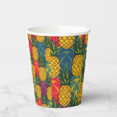 Gobelets En Papier Motif de l'ananas  (Gauche)