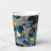 Gobelets En Papier Motif de lancer à fond Batman (Verso)